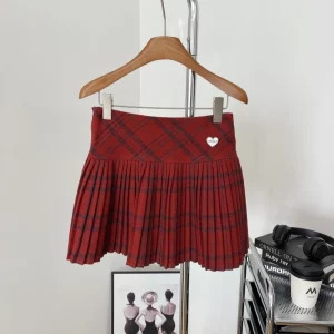 Japanese Y2k Preppy Style Plaid Mini Pleated Skirt Shorts - Gyaru Harajuku Aesthetic Vintage JK