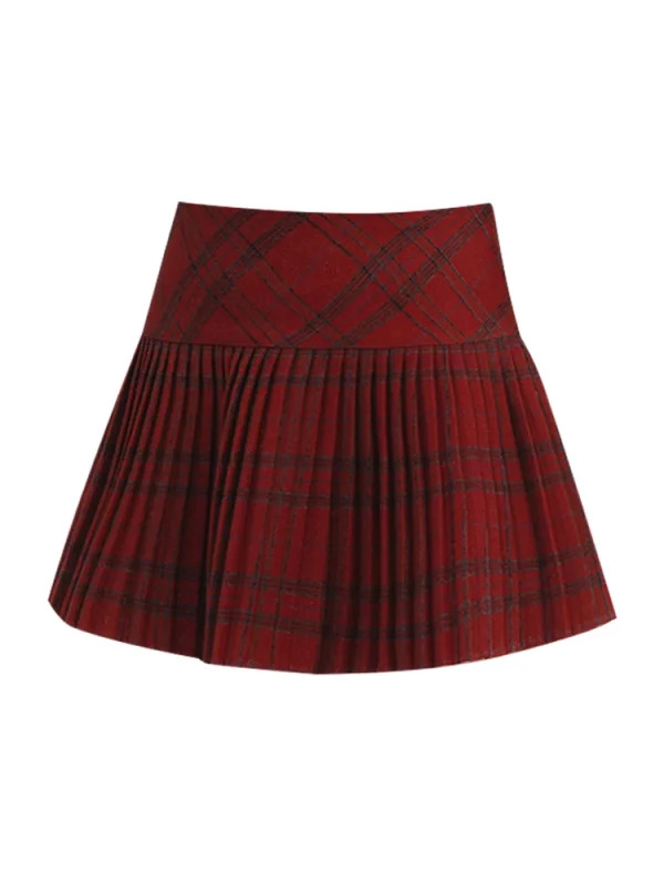 Japanese Y2k Preppy Style Plaid Mini Pleated Skirt Shorts - Gyaru Harajuku Aesthetic Vintage JK