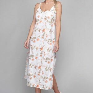 Parisian Blooms Backless Cami Dress - Floral Vintage Summer Midi, Perfect for Spring & Mother's Day