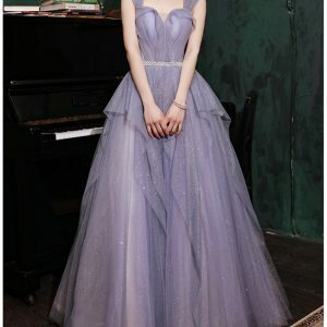 Purple Tulle Fairy Dress - Elegant Bridesmaid, Prom, and Party Outfit