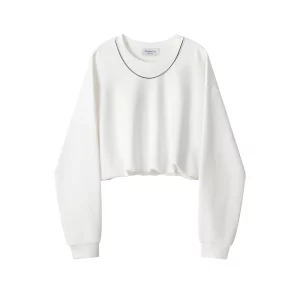 Y2K Aesthetic Cropped Hoodie: Autumn Winter Korean Fashion Sweatshirt