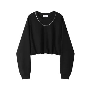 Y2K Aesthetic Cropped Hoodie: Autumn Winter Korean Fashion Sweatshirt