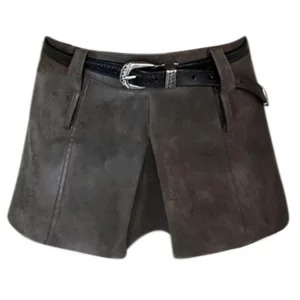 Y2K Aesthetic Faux Leather Culottes Mini Skirt Shorts - Summer Women Korean Fashion Cutecore Gyaru Co