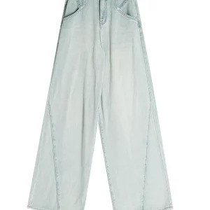 Y2K Aesthetic Flare Jeans - Harajuku Fashion Denim Pants for Women