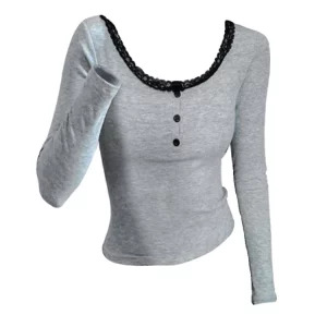 Y2K Aesthetic Long Sleeve T-Shirt: Autumn Korean Fashion for Women