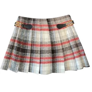 Y2K Aesthetic Plaid Pleated Skirt - Vintage High Waist Mini for Women