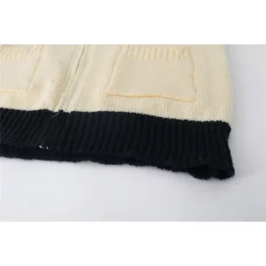 Y2K Aesthetic Striped Cardigan - Korean Style Full Zip Sweater