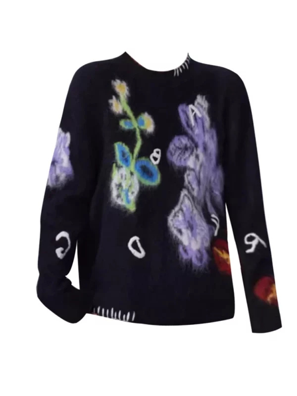 Y2K Aesthetic Vintage Dark Academia Sweater Pullovers - Harajuku Fashion Fall/Winter Women's Graphic