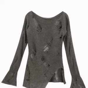 Y2K Aesthetic Vintage Knitwear Sweater - Baddie Style Jumper for Women