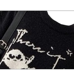 Y2K Aesthetic Vintage Oversize Sweater - Harajuku Grunge Long Sleeve Pullover