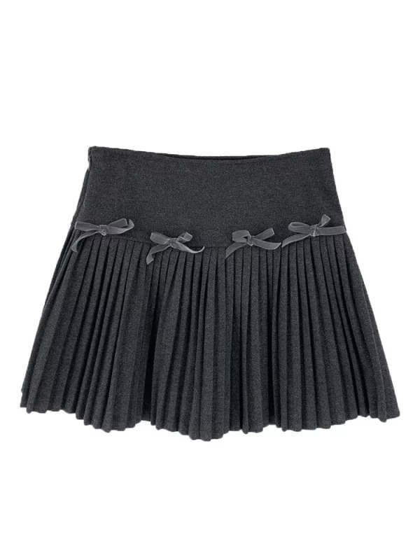 Y2K Aesthetic Vintage Pleated Skirt Shorts - Korean Mori Woolen High Waist Gyaru Harajuku Fashion