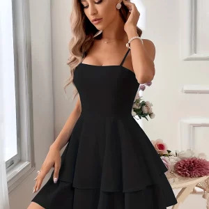 Y2K Backless Bow Strap Sling Dress - Sexy 90s Grunge Summer Outfit for Women