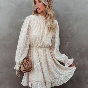 Y2K Boho Flare Sleeve Ruffle Mini Dress - Summer Beach Chic Outfit