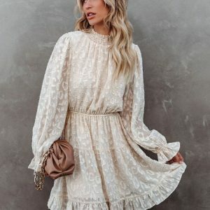 Y2K Boho Flare Sleeve Ruffle Mini Dress - Summer Beach Chic Outfit