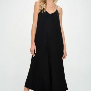 Y2K Boho Knit Jumpsuit with Pockets - Spring/Summer Fashion, Loose & Baggy, Black