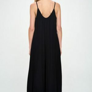 Y2K Boho Knit Jumpsuit with Pockets - Spring/Summer Fashion, Loose & Baggy, Black