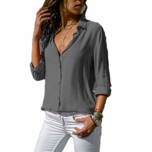 Y2K Fashion Elegant Long Sleeve Blouse - Spring Casual Streetwear Shirt with Single Row Buttons