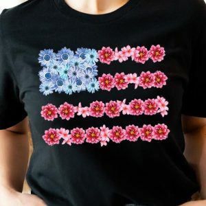 Y2K Floral USA Flag Tee, 90s Grunge Outfit, Backless Summer Dress, Chic Prom Dress, Denim