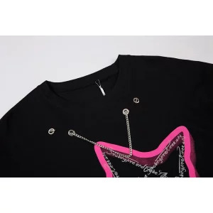 Y2K Gothic Grunge Punk Sweater - Harajuku Chain Baddie Style Jumper