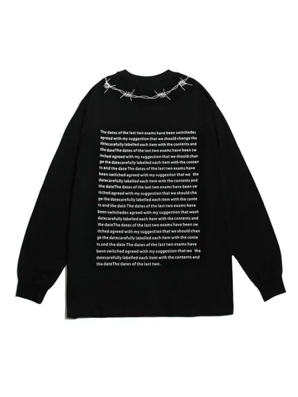 Y2K Gothic Print Oversized Hoodie - Unisex Streetwear Pullover