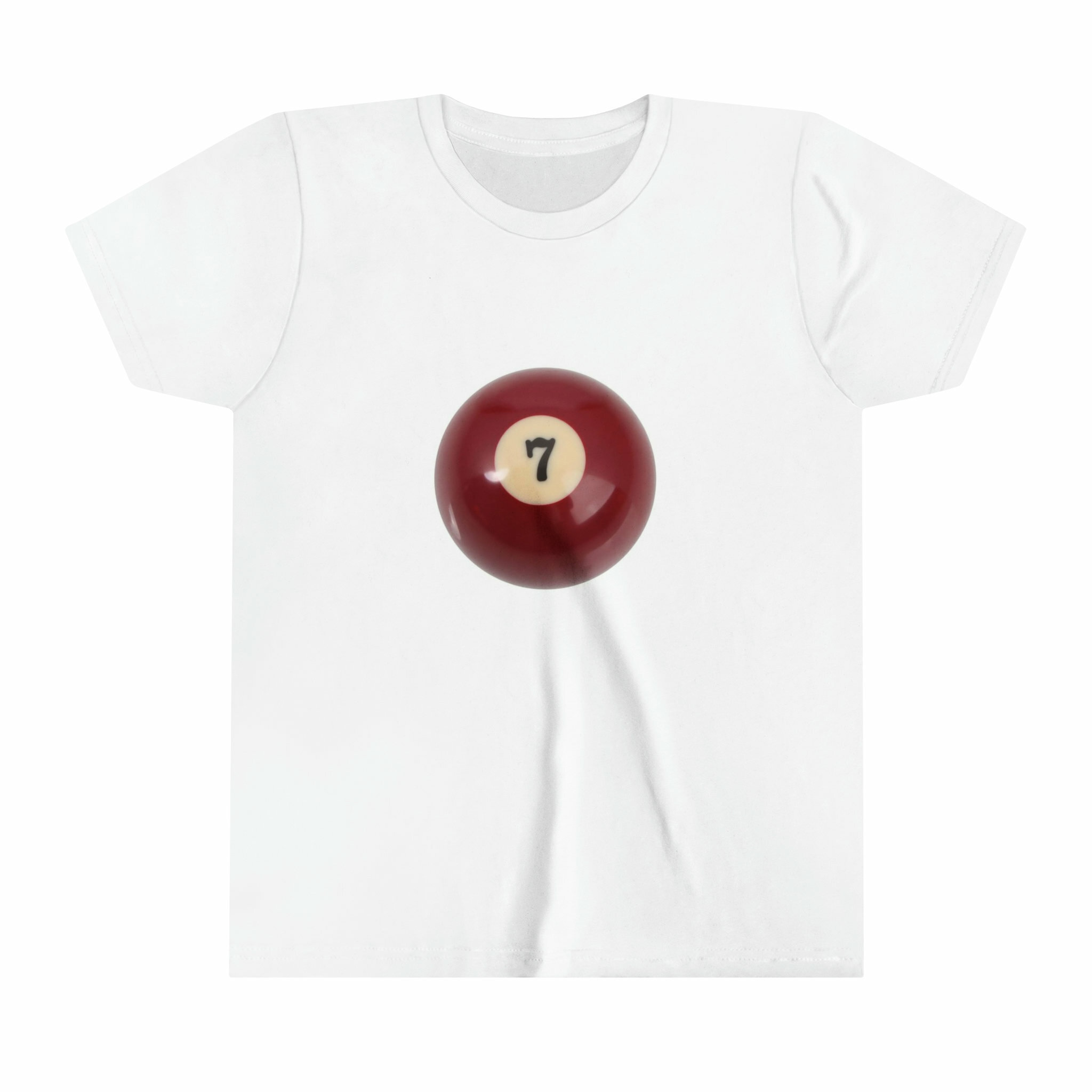 Y2K Grunge 90s Fashion Lucky 7 Billiard Ball Graphic Baby Tee - Dress to Impress Spring Outfit