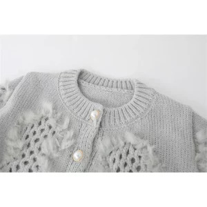 Y2K Grunge Aesthetic Cardigan: Vintage Hollow Out Sweater for Women