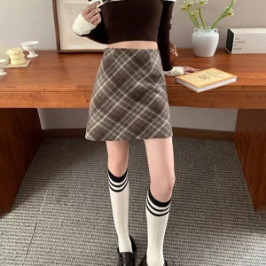 Y2K Grunge Aesthetic High Waist Mini Plaid Skirt - Retro Style Streetwear