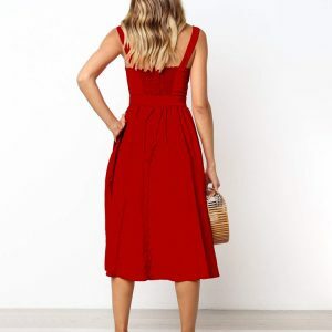 Y2K Grunge Backless Ruched Slip Midi Dress - Summer Casual Chic for Women