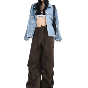 Y2K Grunge Cargo Pants: Vintage American Style for Women