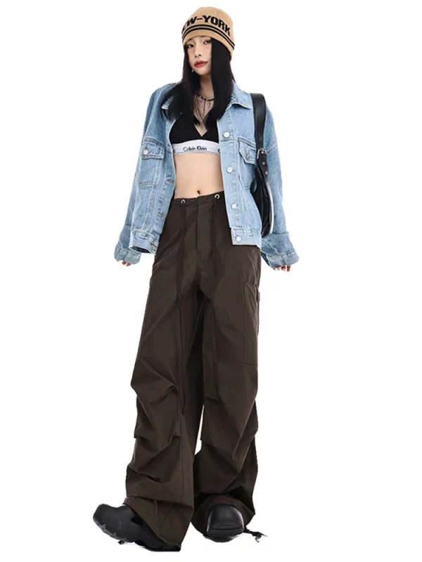 Y2K Grunge Cargo Pants: Vintage American Style for Women