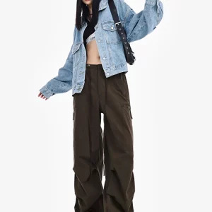 Y2K Grunge Cargo Pants: Vintage American Style for Women