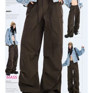 Y2K Grunge Cargo Pants: Vintage American Style for Women