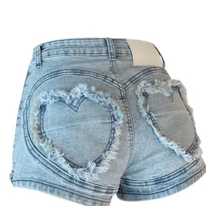 Y2K Grunge Denim Pants: Women's Kpop Aesthetic Hot Pants Harajuku Fashion Jeans - Japanese Street