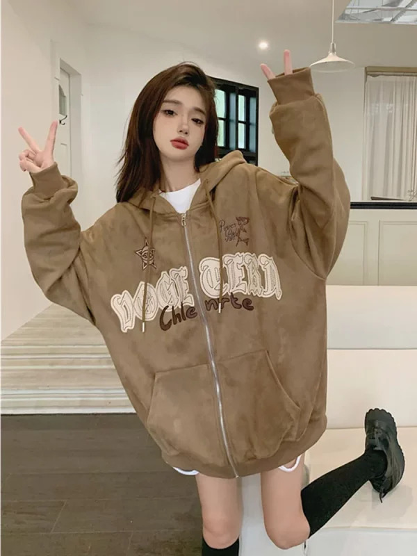 Y2K Grunge Goth Hoodie: Japanese Harajuku Style Cyber Punk Sweatshirt