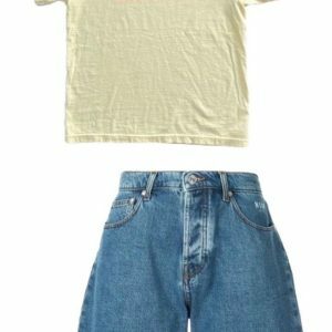 Y2K Grunge Iconic Big Tee - 90s Fashion, Dress to Impress, Summer Outfits, Backless