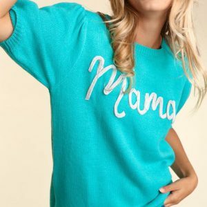 Y2K Grunge Knit Top - Pop-Up Letter Mama Sweater, Perfect Mother's Day or Birthday Gift