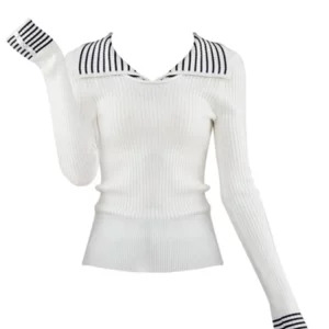 Y2K Grunge Retro Style Sweater - Vintage Designer Knitwear for Women