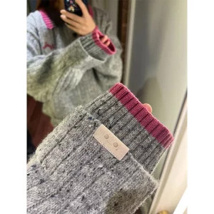 Y2K Grunge Retro Style Sweater - Vintage Preppy Pullover for Women