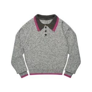 Y2K Grunge Retro Style Sweater - Vintage Preppy Pullover for Women