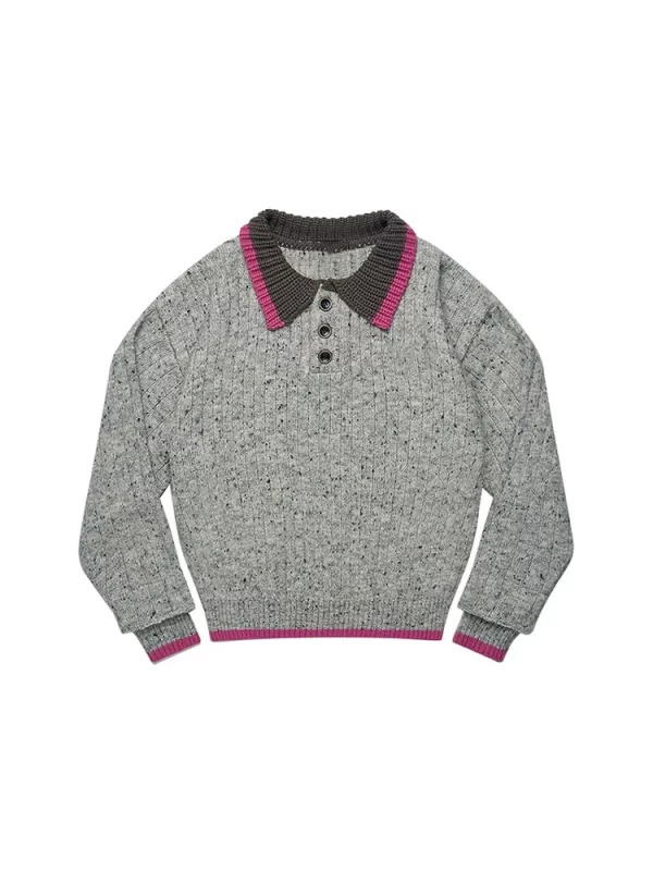 Y2K Grunge Retro Style Sweater - Vintage Preppy Pullover for Women