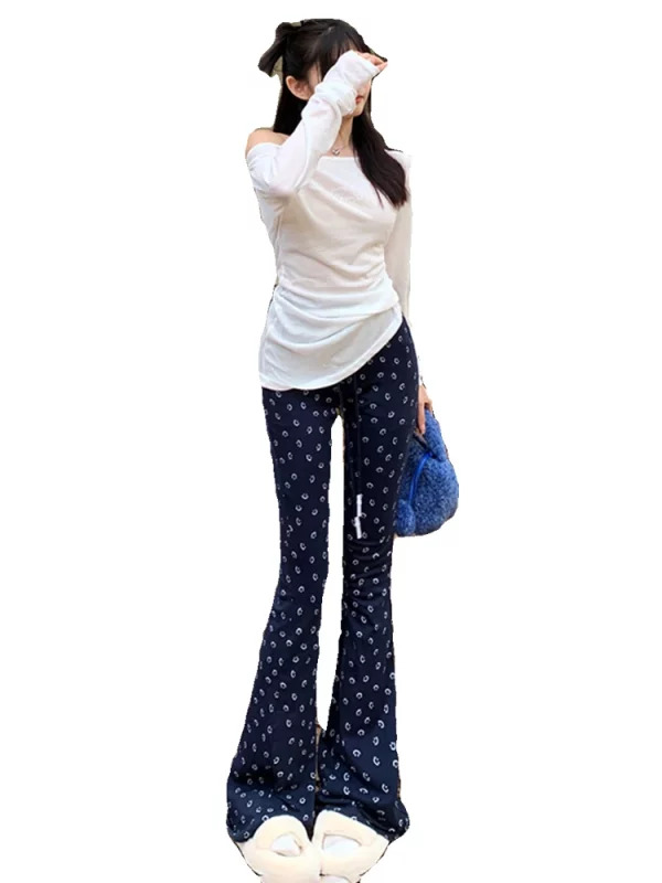 Y2K Grunge Style Flare Pants - Retro 90s Fashion Bell Bottom Trousers