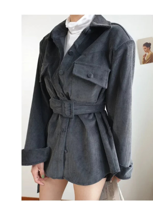 Y2K Grunge Style Oversized Trench Coat - Vintage Inspired Women's Fashion