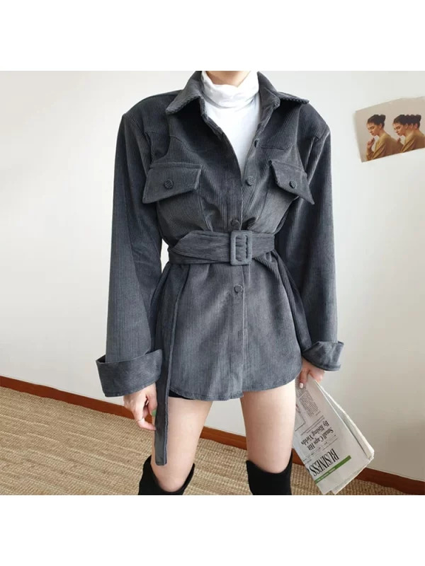 Y2K Grunge Style Oversized Trench Coat - Vintage Inspired Women's Fashion