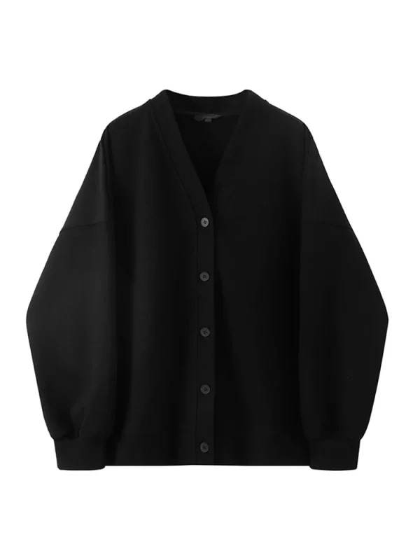 Y2K Grunge Style Oversized V-Neck Cardigan for Women