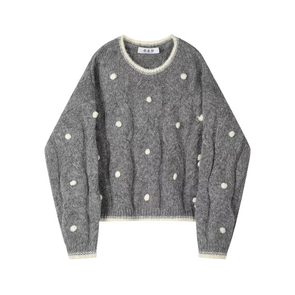 Y2K Grunge Style Sweater - Vintage Cozy Knitwear for Women