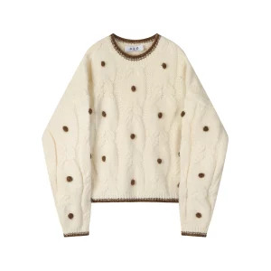 Y2K Grunge Style Sweater - Vintage Cozy Knitwear for Women