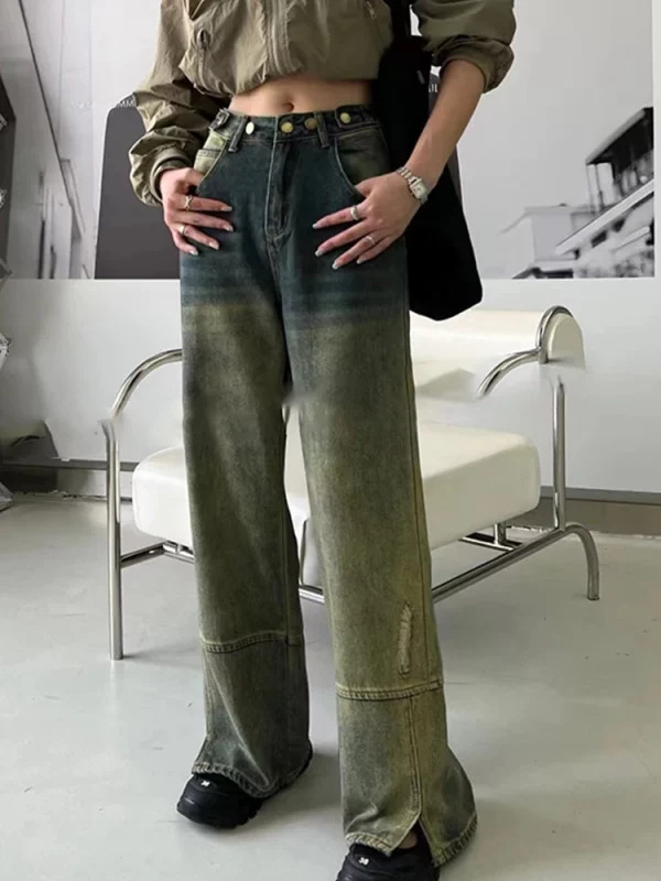 Y2K Japanese Denim Cargo Pants - Vintage Grunge Baggy Jeans for Harajuku Fashion - Cyber Goth 200