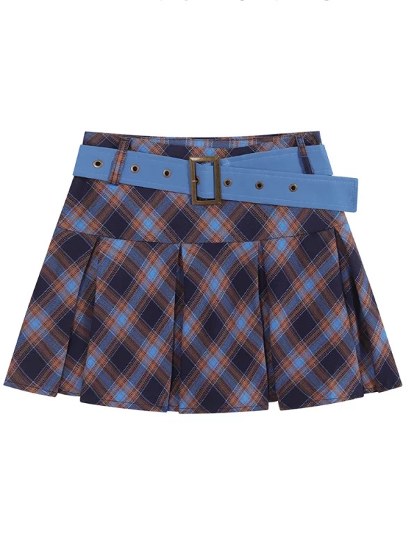 Y2k Plaid Mini Skirt - Japanese Fashion Aesthetic - Cute Retro Style - Harajuku Coquette Look