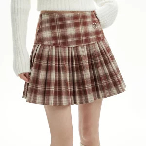 Y2K Plaid Pleated Mini Skirt - Vintage Harajuku Aesthetic