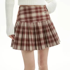 Y2K Plaid Pleated Mini Skirt - Vintage Harajuku Aesthetic